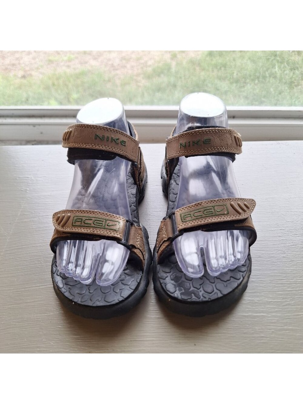 VINTAGE 1999 NIKE ACG HIKING SANDALS OUTDOOR CASUAL SHOES BROWN BLACK WOMEN'S 6